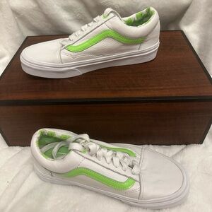 White and Green Vans